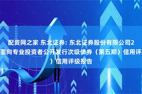 配资网之家 东北证券: 东北证券股份有限公司2025年面向专业投资者公开发行次级债券（第五期）信用评级报告